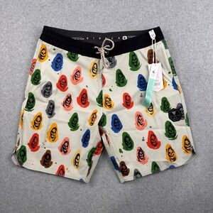 Vissla Board Shorts Mens Size 31 Lost Souls Nathan Kostechko Skull Trunks NEW